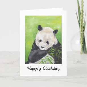 Tarjeta de cumpleaños Panda Bear