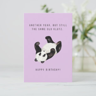 Tarjeta de cumpleaños Panda Klutz