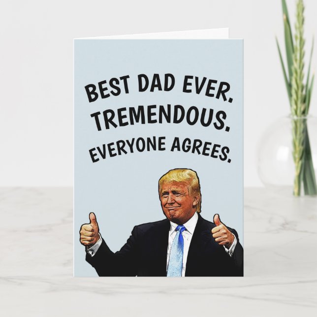 TARJETA DE CUMPLEAÑOS PAPÁ TRUMP (Anverso)