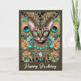Tarjeta de cumpleaños | Paquetes de pavo real de t