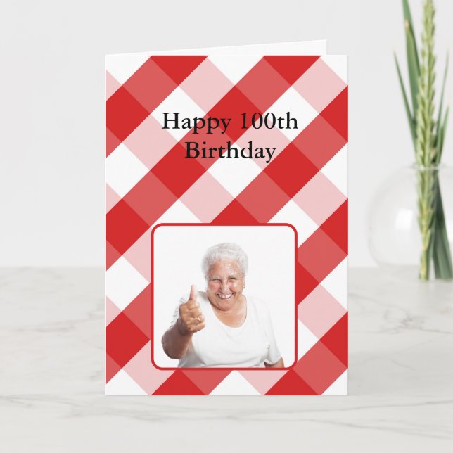 Tarjeta de cumpleaños para 100 o más años - Person (Anverso)