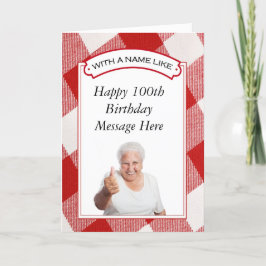 Tarjeta de cumpleaños para 100 o más años - Person