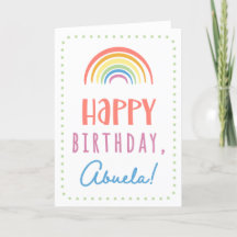 Tarjeta de cumpleaños para Abuela