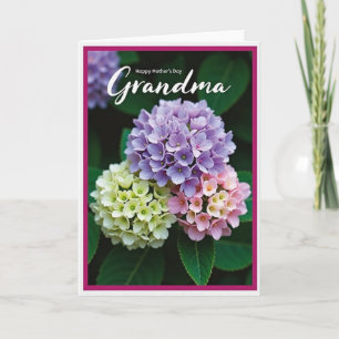 Tarjeta de cumpleaños para abuela con tonos rosado