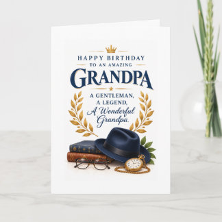 Tarjeta de cumpleaños para abuelo caballero atempo