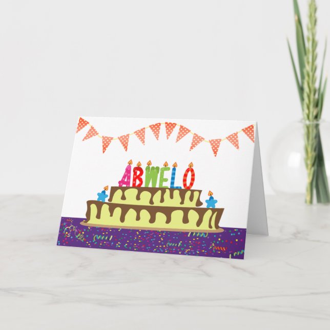 Tarjeta de cumpleaños para Abwelo (Anverso)