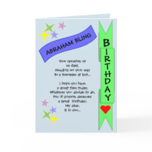 Tarjeta de cumpleaños para adolescentes