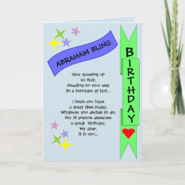 Tarjeta de cumpleaños para adolescentes