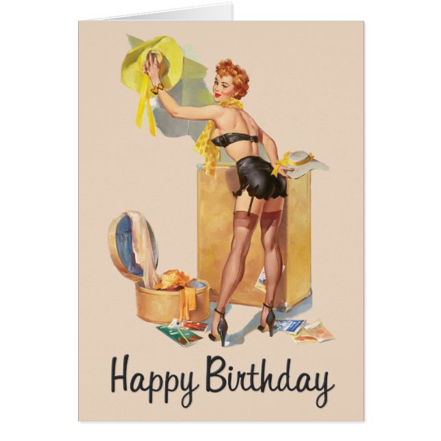 Tarjeta de cumpleaños para adultos mayores Chicas  (Frente)