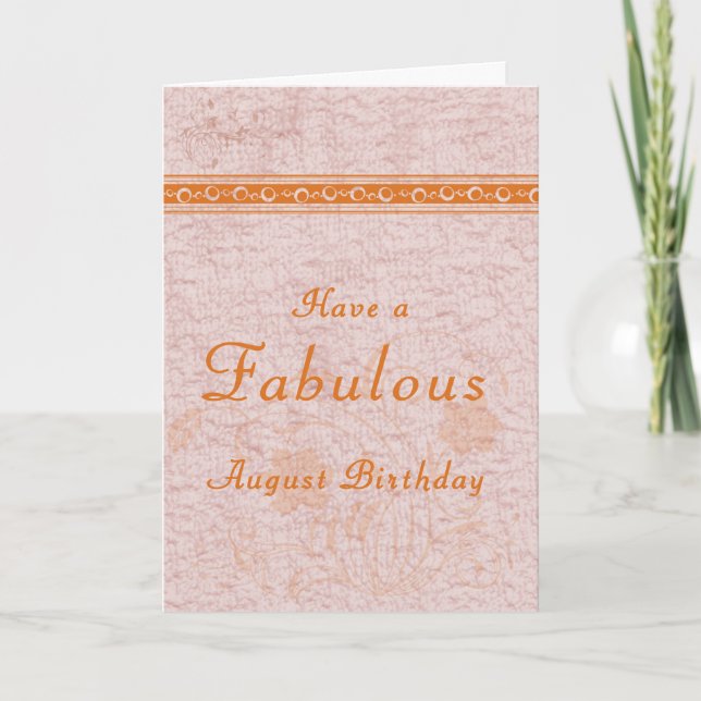 Tarjeta de cumpleaños para adultos nacidos en agos (Anverso)
