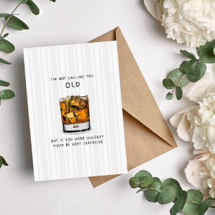 Tarjeta de cumpleaños para adultos Whiskey