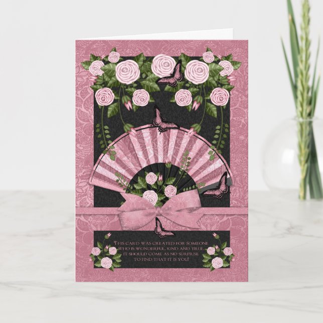 Tarjeta De Cumpleaños Para Alguien Especial Con Ro (Anverso)