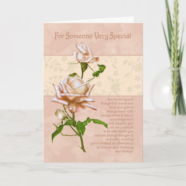 Tarjeta De Cumpleaños Para Alguien Muy Especial (Anverso)