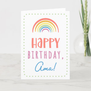Tarjeta de cumpleaños para Ama