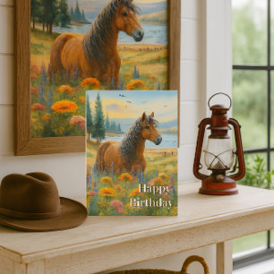 Tarjeta de cumpleaños para amante de caballos Must
