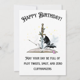 Tarjeta de cumpleaños para amante de libros subido