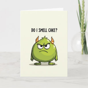 Tarjeta de cumpleaños para amante de pastel gruñón