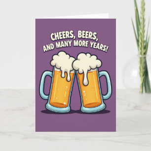 Tarjeta de cumpleaños para amantes de la cerveza