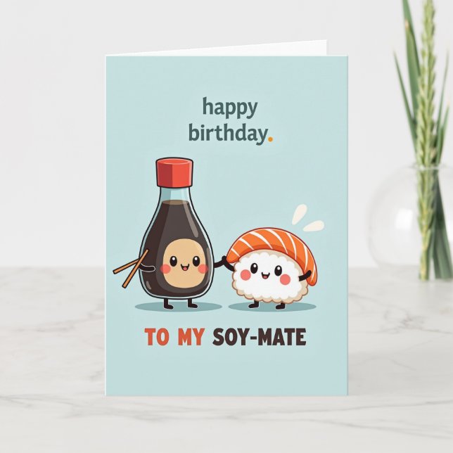 Tarjeta de cumpleaños para amigo botella dulce (Anverso)