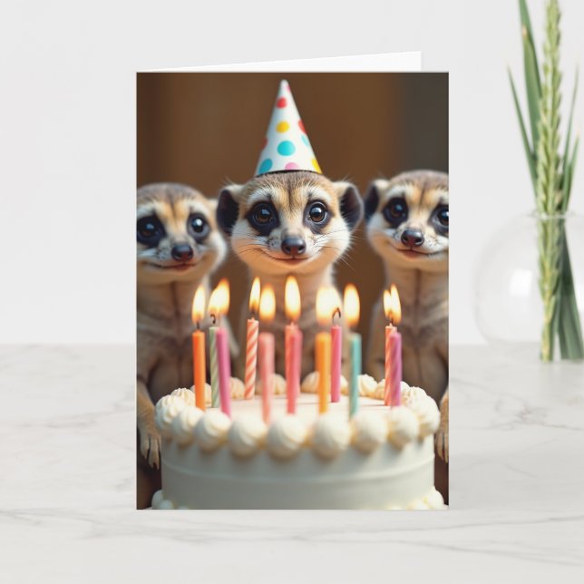 Tarjeta de cumpleaños para amigos peludos (Anverso)