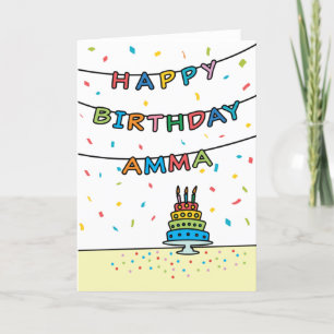 Tarjeta de cumpleaños para Amma