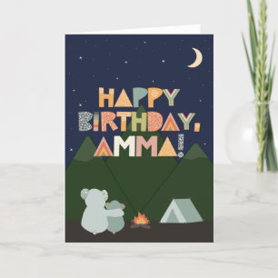 Tarjeta de cumpleaños para Amma