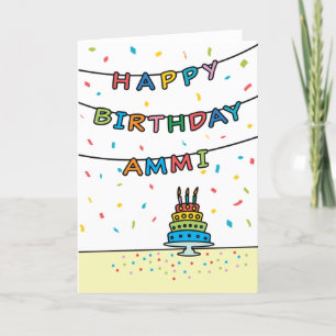 Tarjeta de cumpleaños para Ammi