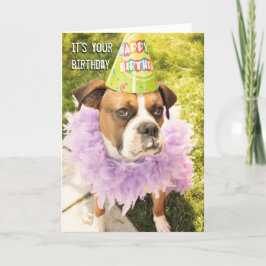 Tarjeta de cumpleaños para animales fiesta