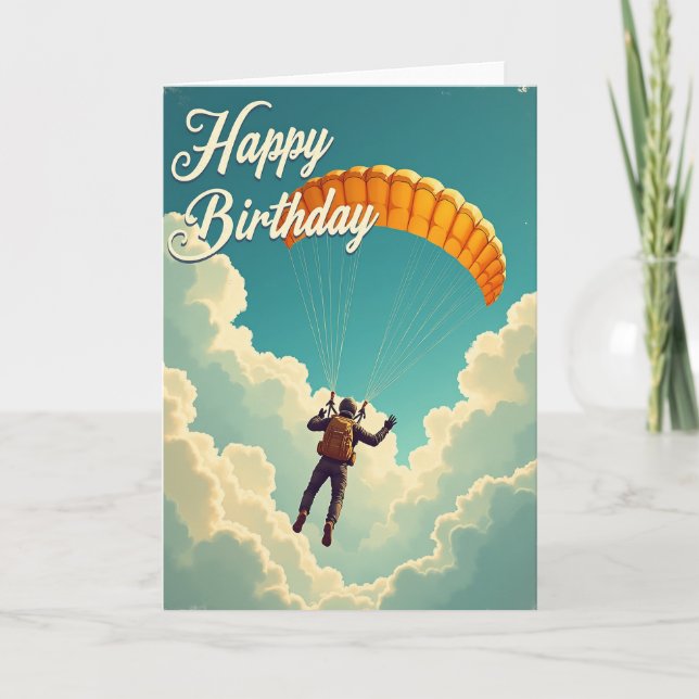 Tarjeta de cumpleaños para aventurero del cielo (Anverso)
