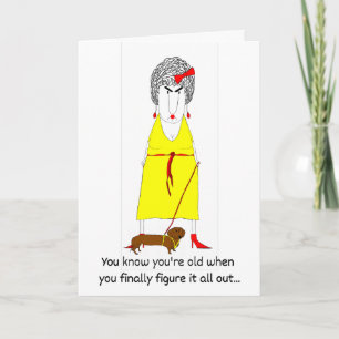 Tarjeta de cumpleaños para Baby Boomer