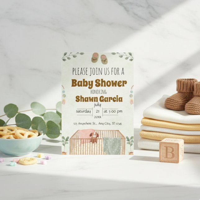 Tarjeta de cumpleaños para baby shower adorable (Subido por el creador)