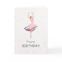 Tarjeta de cumpleaños para bailarín