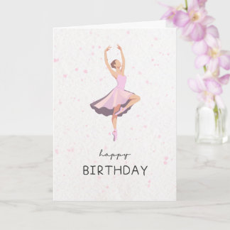 Tarjeta de cumpleaños para bailarín