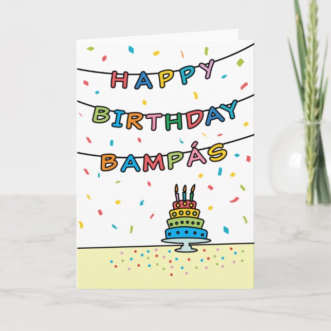 Tarjeta de cumpleaños para Bampás (Anverso)