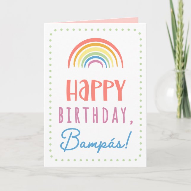 Tarjeta de cumpleaños para Bampás (Anverso)