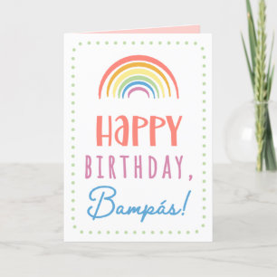 Tarjeta de cumpleaños para Bampás