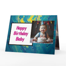 Tarjeta de cumpleaños para bebé dulce - Descarga i