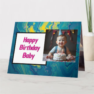 Tarjeta de cumpleaños para bebé dulce - Descarga i