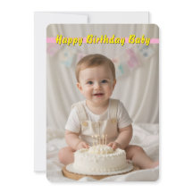 Tarjeta de cumpleaños para bebé dulce - Descarga i