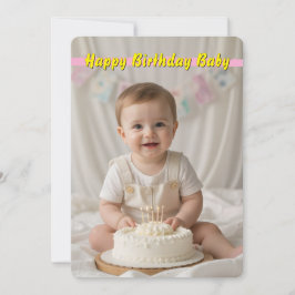 Tarjeta de cumpleaños para bebé dulce - Descarga i