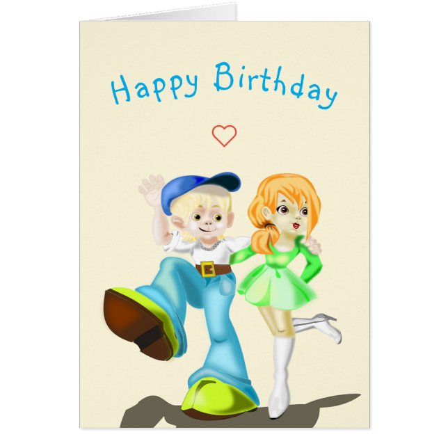 Tarjeta de cumpleaños para bebés Los mejores amigo (Frente)