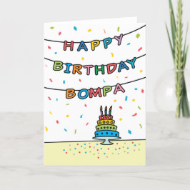 Tarjeta de cumpleaños para Bompa