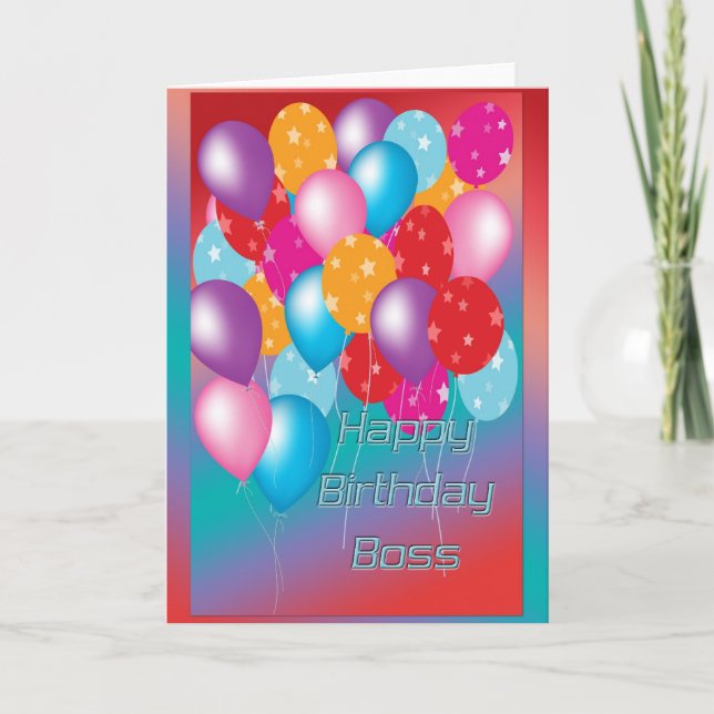 Tarjeta de cumpleaños para Boss (Anverso)