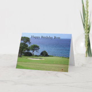 Tarjeta de cumpleaños para Boss