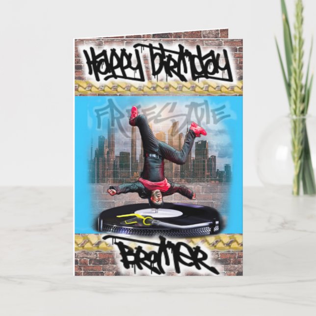 Tarjeta de cumpleaños para Brother (Anverso)