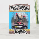 Tarjeta de cumpleaños para Brother<br><div class="desc">Tarjeta de cumpleaños para Brother con un DJ diseñado por alteración física y vendido exclusivamente por Zazzle</div>