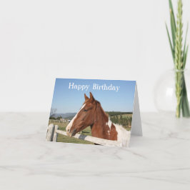 Tarjeta de cumpleaños para caballos