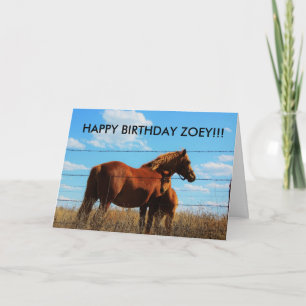 Tarjeta de cumpleaños para caballos de Kansas Coun