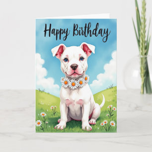 Tarjeta de cumpleaños para cachorro dulce