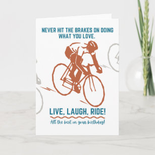 Feliz cumpleaños para un sales amigo ciclista